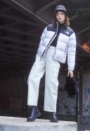 The North Face Women's Printed 1996 Retro Nuptse Jacket Purple X-Large