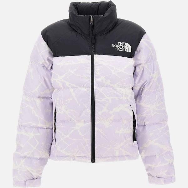The North Face Women's Printed 1996 Retro Nuptse Jacket Purple X-Large