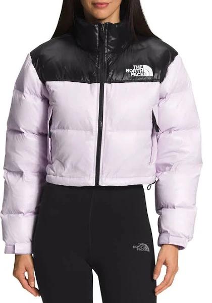The North Face - Women's Purple Jackets - Nuptse Short Jacket - Size XL at The Iconic