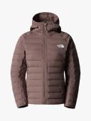 The North Face Womens Belleview Stretch Down Hoodie Jacket Deep Taupe