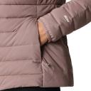 The North Face Womens Belleview Stretch Down Hoodie Jacket Deep Taupe