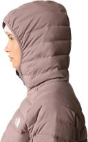 The North Face Womens Belleview Stretch Down Hoodie Jacket Deep Taupe