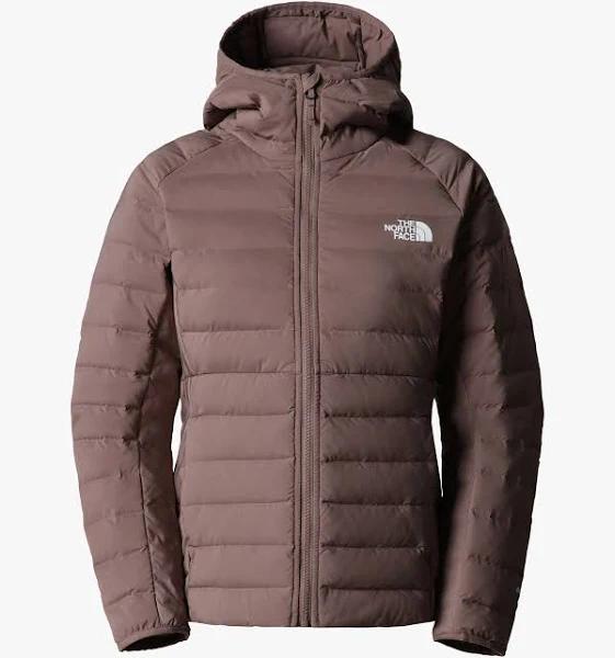 The North Face Womens Belleview Stretch Down Hoodie Jacket Deep Taupe