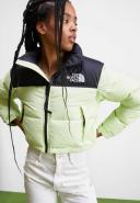 The North Face Womens Nuptse Short Jacket - Green - Size - S