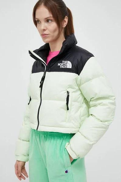 The North Face Womens Nuptse Short Jacket - Green - Size - S