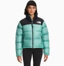 The North Face Womens Printed 1996 Retro Nuptse Jacket Antelope Tan/Ice Dye Print