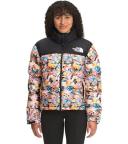 The North Face Womens Printed 1996 Retro Nuptse Jacket Antelope Tan/Ice Dye Print
