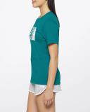 The North Face Womens Short Sleeve Half Dome Cotton Tee Blue and TNF White