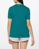 The North Face Womens Short Sleeve Half Dome Cotton Tee Blue and TNF White