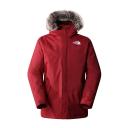 The North Face Zaneck DryVent Jacket Rust Red White Logo - L
