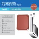 The Original Elevated Pet Bed by Coolaroo, Small, Terracotta