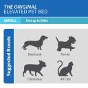 The Original Elevated Pet Bed by Coolaroo, Small, Terracotta
