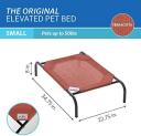 The Original Elevated Pet Bed by Coolaroo, Small, Terracotta