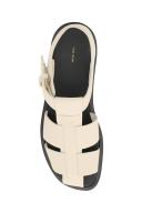 The Row, Fisherman leather sandals, Women, White, EU 36, Sandals