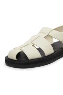 The Row, Fisherman leather sandals, Women, White, EU 36, Sandals