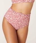 The Snap - Bikini - Bottom - Eco Nylon - Ditsy Floral Rose L