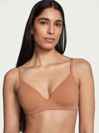 The T-Shirt Lightly-Lined Wireless Bra , Beige, 34c - Women's Bras - Victoria's Secret