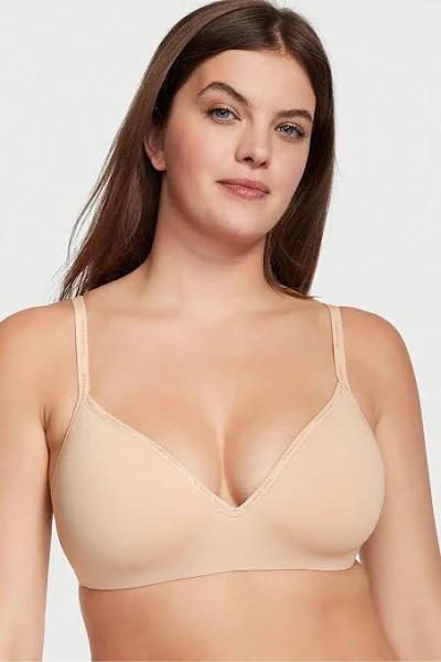 The T-Shirt Lightly-Lined Wireless Bra , Beige, 34DDD - Women's Bras - Victoria's Secret