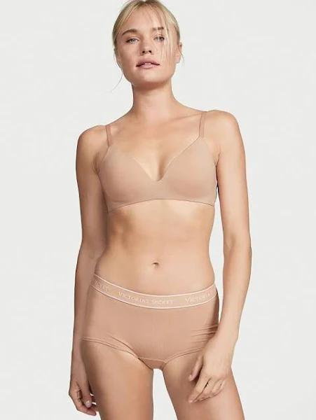The T-Shirt Lightly-Lined Wireless Bra , Beige, 36G - Women's Bras - Victoria's Secret