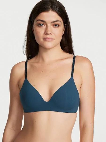 The T-Shirt Lightly Lined Wireless Bra , Blue, 34b - Women's Bras - Victoria's Secret