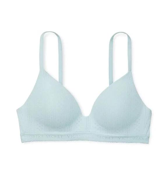 The T-Shirt Lightly Lined Wireless Bra , Blue, 34d - Women's Bras - Victoria's Secret