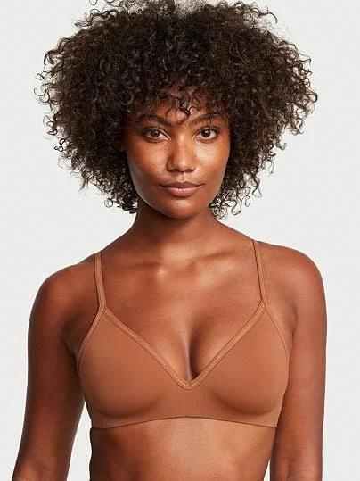 The T-Shirt Lightly-Lined Wireless Bra , Brown, 38DDD - Women's Bras - Victoria's Secret