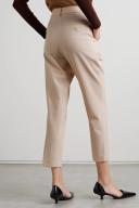 Theory - Treeca Cropped Wool-Blend Slim-Leg Pants - Pink