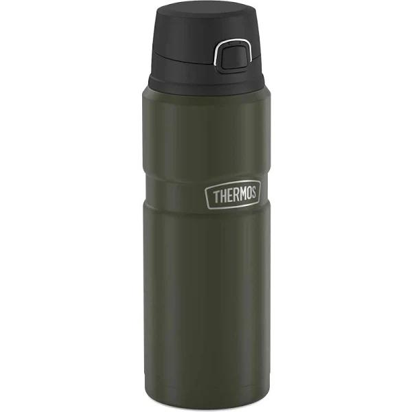 Thermos Stainless King Vacuum-Insulated Drink Bottle, 24 Ounce, Army Green