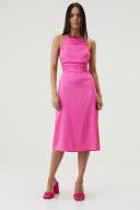 Third Form Drawn Out Midi Dress in Lipstick Pink 6