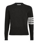 Thom Browne Cashmere 4-Bar Sweater - Grey - 0