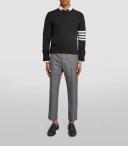 Thom Browne Cashmere 4-Bar Sweater - Grey - 0