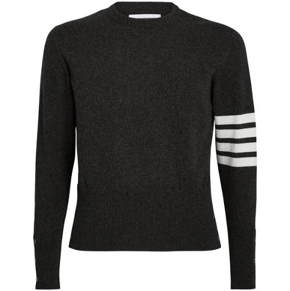 Thom Browne Cashmere 4-Bar Sweater - Grey - 0