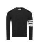 Thom Browne Cashmere 4-Bar Sweater - Grey - 1