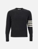 Thom Browne Cashmere 4-Bar Sweater - Grey - 3