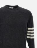 Thom Browne Cashmere 4-Bar Sweater - Grey - 3