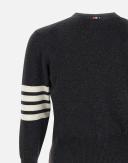 Thom Browne Cashmere 4-Bar Sweater - Grey - 3