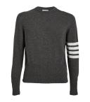 Thom Browne Cashmere 4-Bar Sweater - Grey - 3