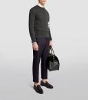 Thom Browne Cashmere 4-Bar Sweater - Grey - 3