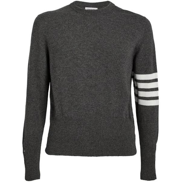 Thom Browne Cashmere 4-Bar Sweater - Grey - 3