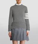 Thom Browne Cashmere 4-Bar Sweater - Grey - 38
