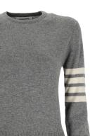 Thom Browne Cashmere 4-Bar Sweater - Grey - 38