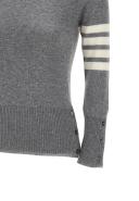 Thom Browne Cashmere 4-Bar Sweater - Grey - 38