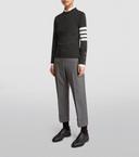 Thom Browne Cashmere 4-Bar Sweater - Grey - 40