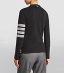 Thom Browne Cashmere 4-Bar Sweater - Grey - 40