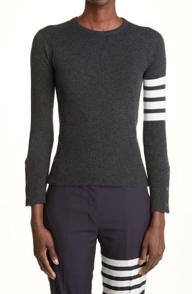 Thom Browne Cashmere 4-Bar Sweater - Grey - 40