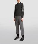 Thom Browne Cashmere 4-Bar Sweater - Grey - 44