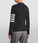 Thom Browne Cashmere 4-Bar Sweater - Grey - 44