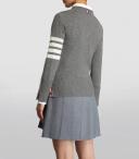 Thom Browne Cashmere 4-Bar Sweater - Grey - 46
