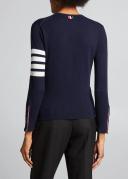 Thom Browne - Cashmere Sweater - Woman - Size 38 - Blue