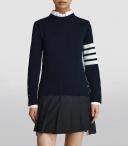 Thom Browne - Cashmere Sweater - Woman - Size 44 - Blue
